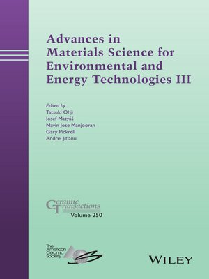 cover image of Advances in Materials Science for Environmental and Energy Technologies III